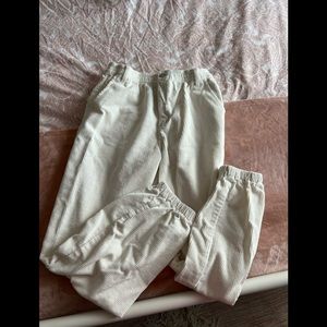 White corduroy pants!